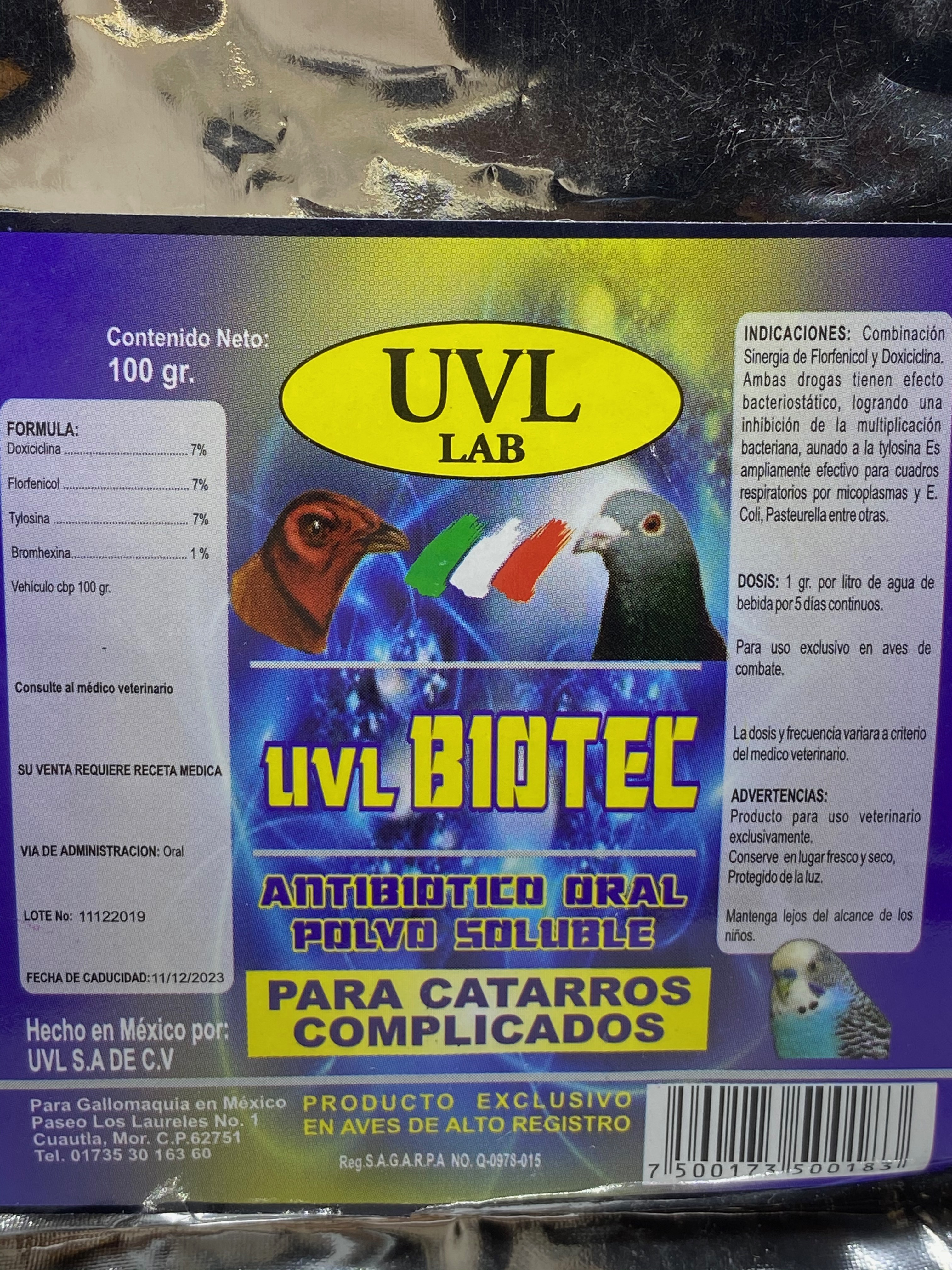 UVL Biotec 100 gram 