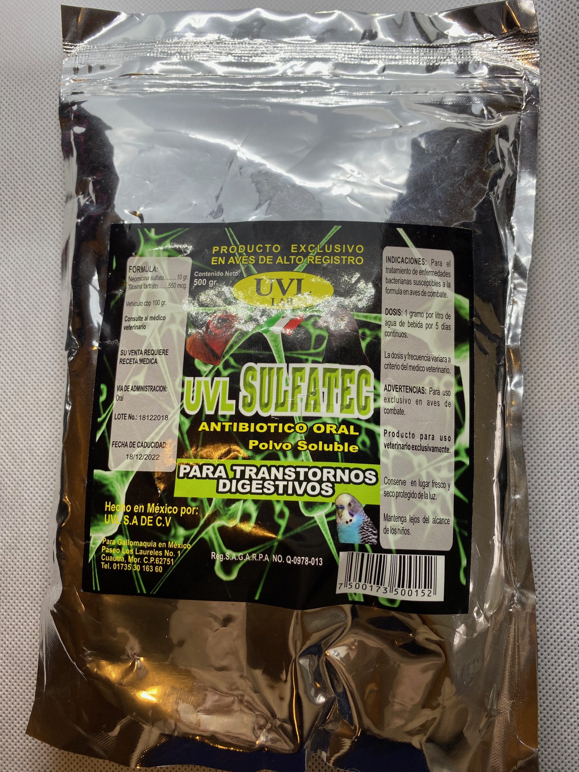 UVL Sulfatec 500g POLVO