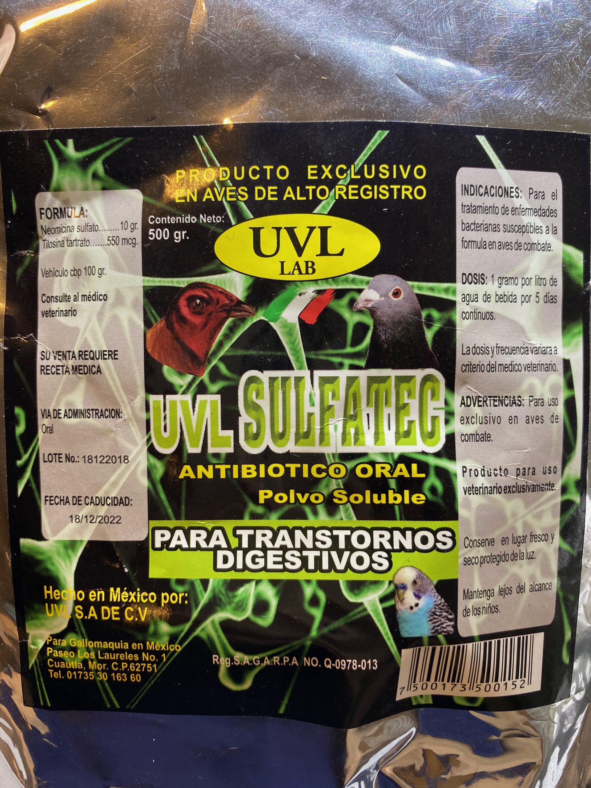 UVL Sulfatec 500g POLVO - Image 2